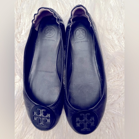 Tory Burch Shoes - Tory Burch black Minnie Travel Ballet Flats - size 7.5